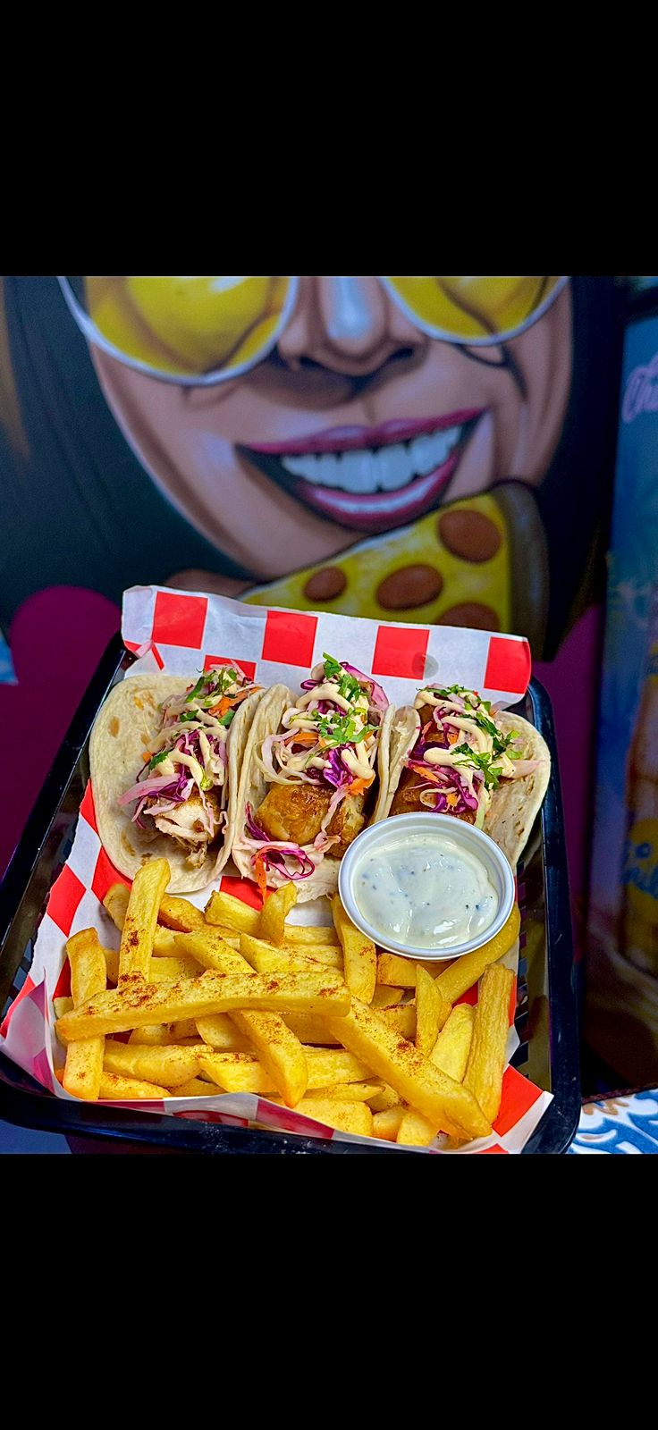Baja Style Fish Tacos Basket