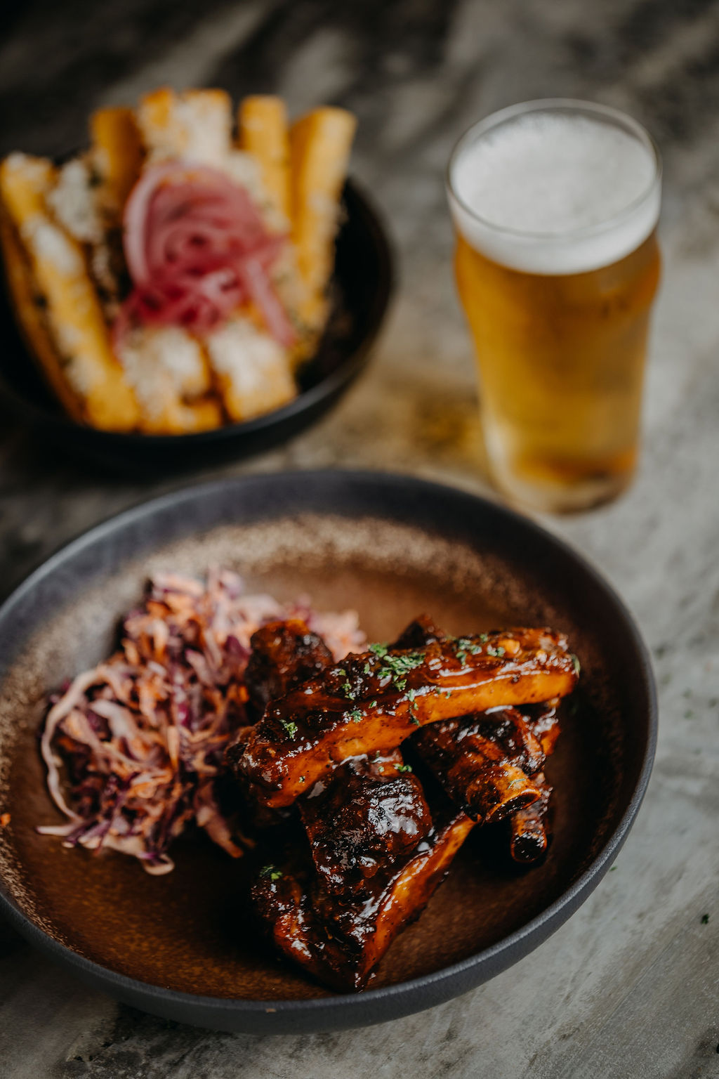 Sticky Bourbon Ribs