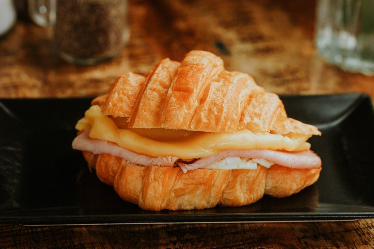Croissant Egg, Smoked Turkey & Cheese