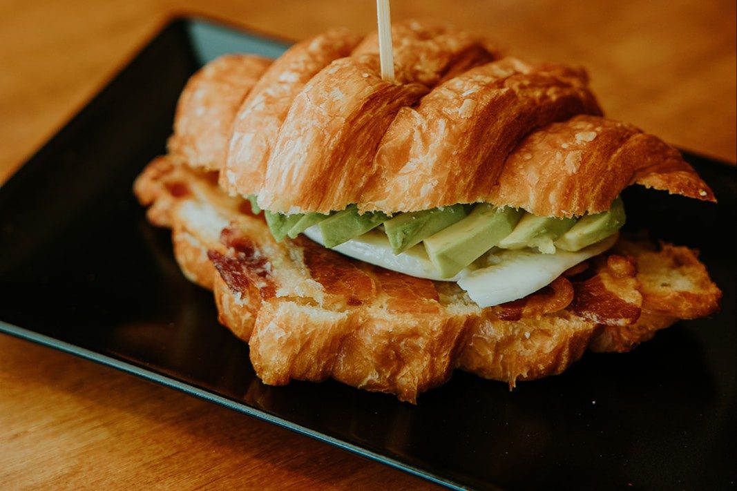 Croissant Egg, Bacon & Avocado