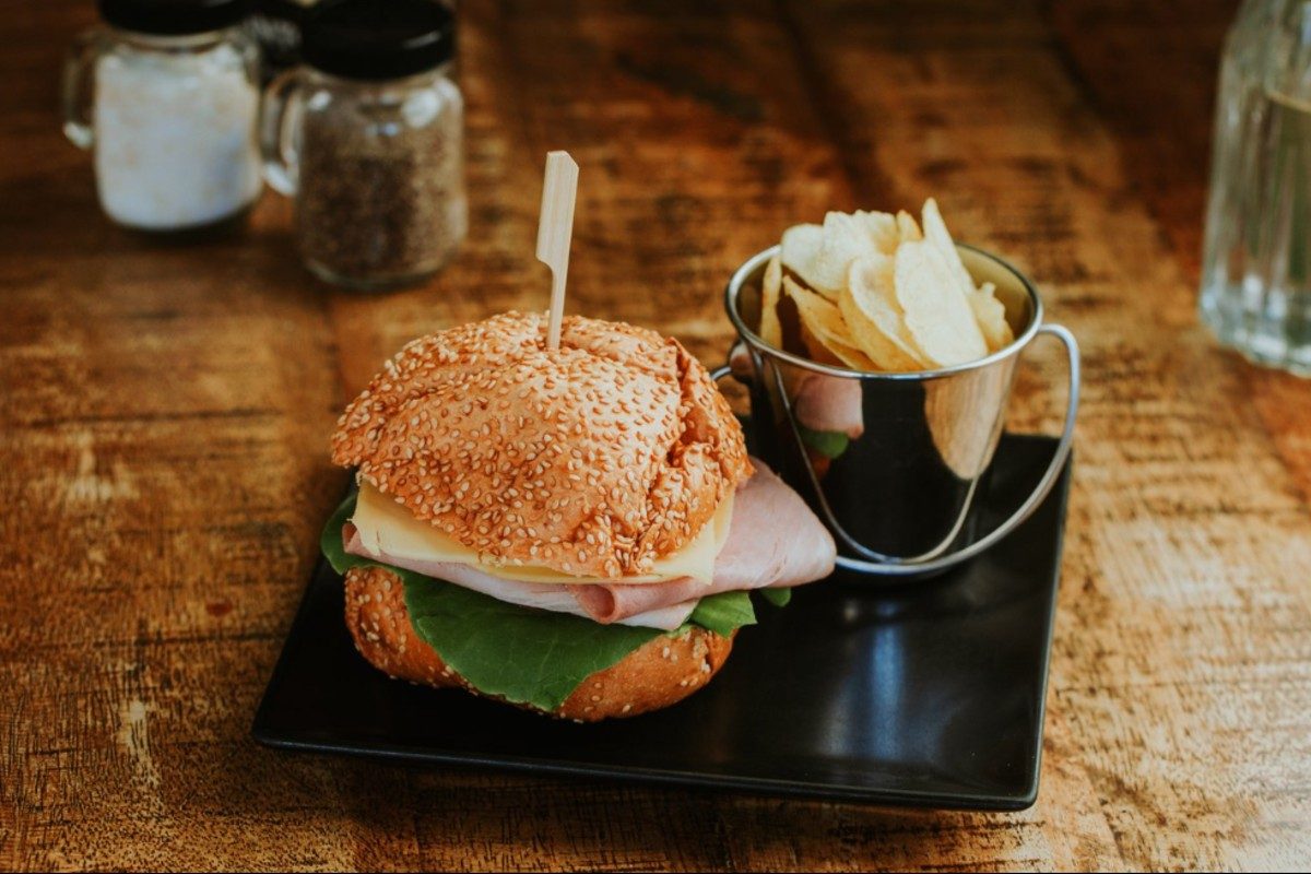 Ham and cheese sandwich.