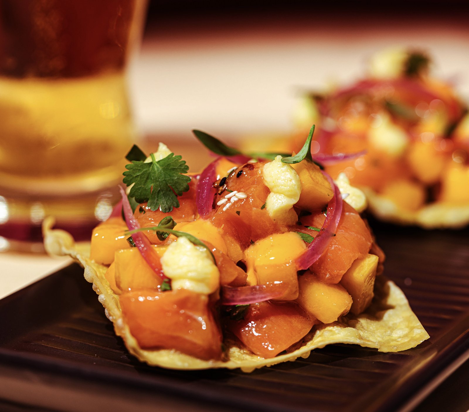 Salmon Tostada