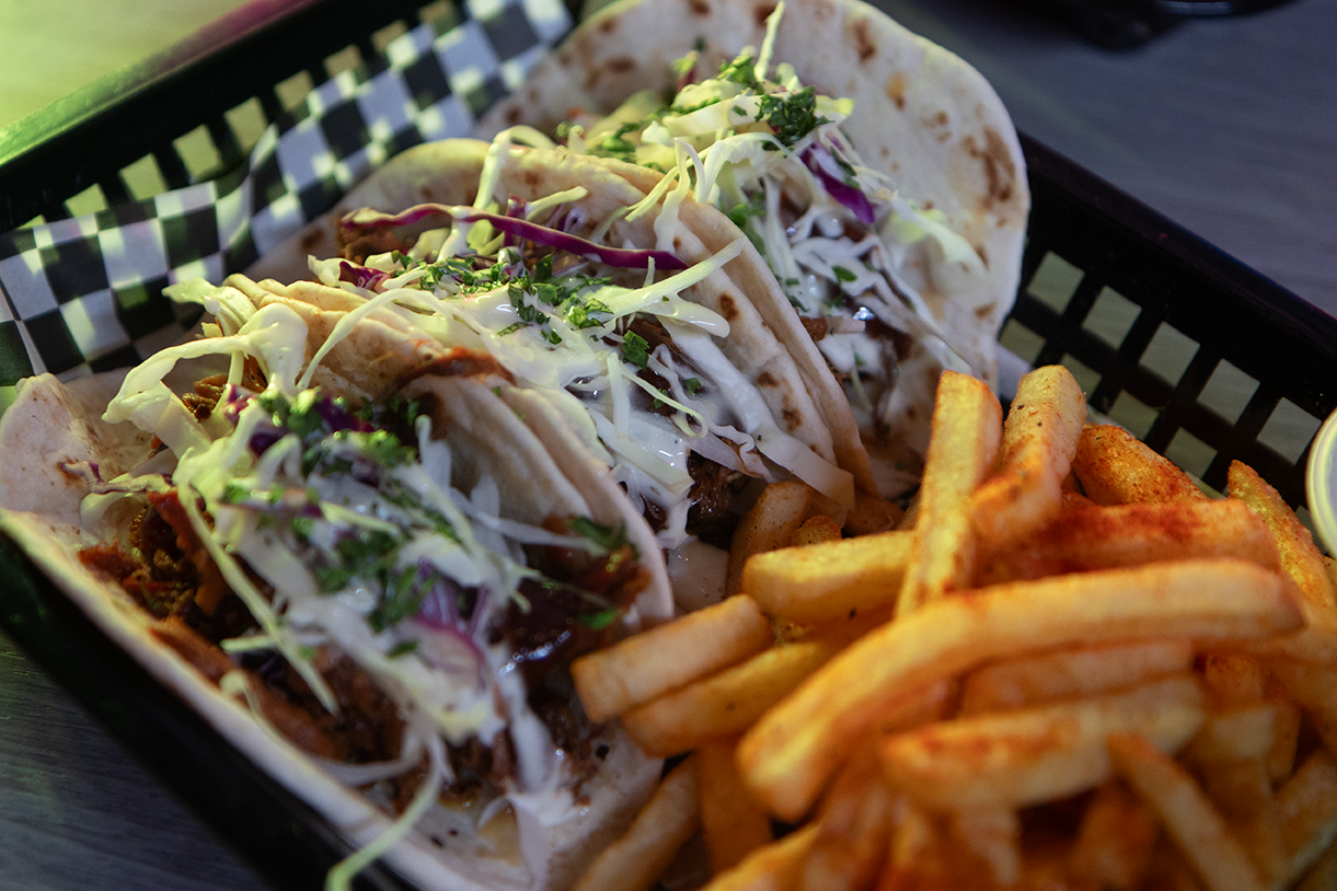 Smokey BBQ Pulled Pork Tacos Basket