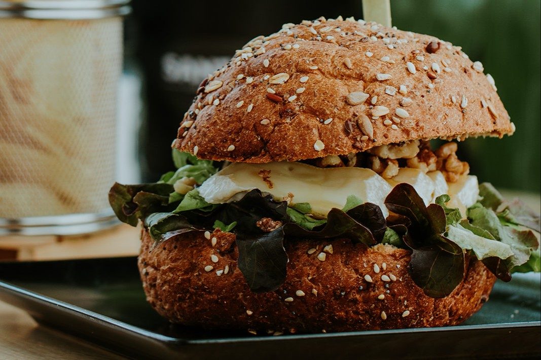 Brie Walnuts and Honey Sandwich