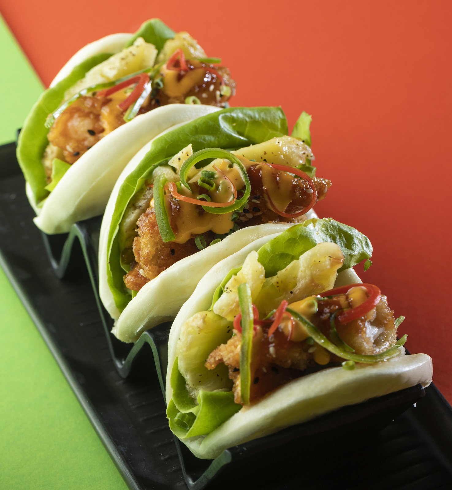 Sweet & Sour Shrimp Bao
