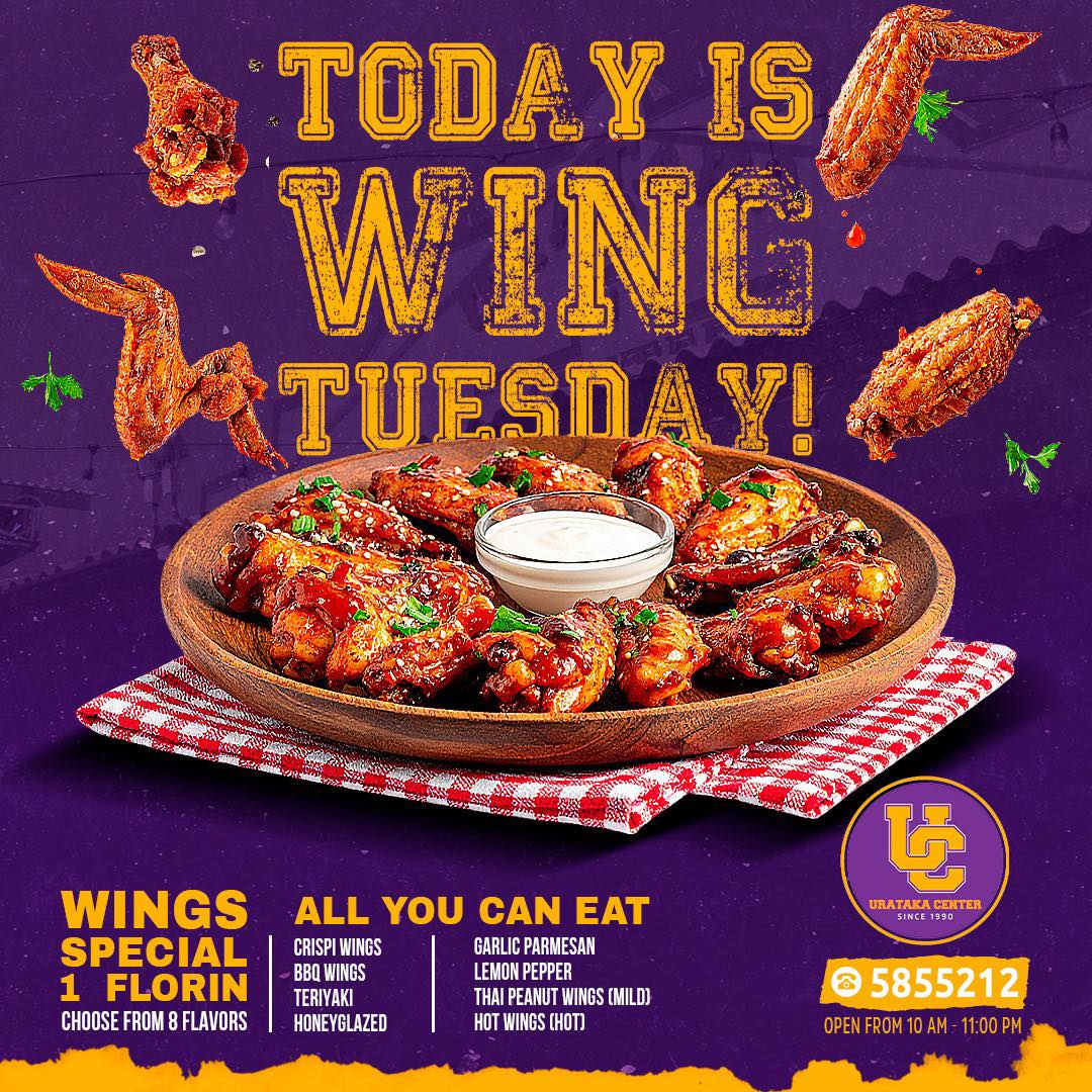 Tuesday Special (min order 10 wings)